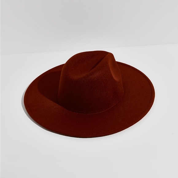 Free People Clean Slate Hat in Chestnut NEW - Picture 3 of 12